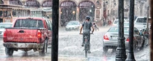 Moving in the rain